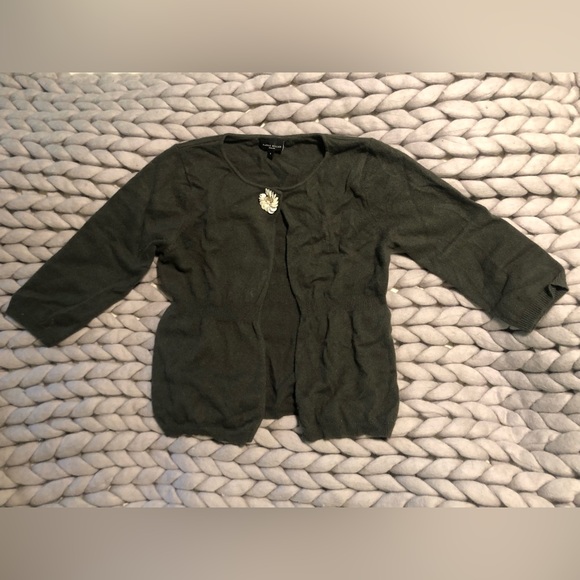 Karen Millen forest green cashmere cardigan - Picture 3 of 6